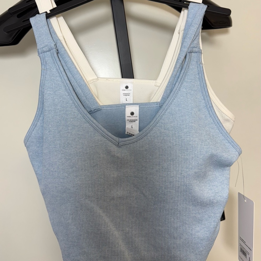 Yogalicious Rib Seamless Alamo Bras - 2 Pack